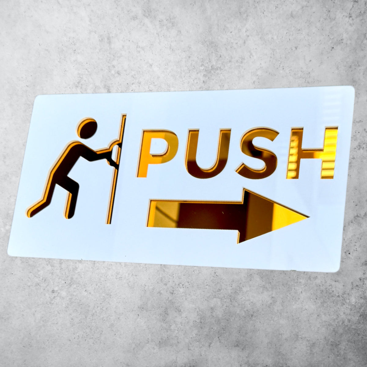 PUSH , Pristine White Sign – Usigna